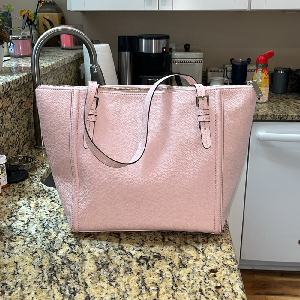 kate spade Pink Leather Tote with Tassel - Picture 2 of 6